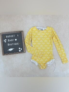 Wildling Yellow Floral Swim Suit